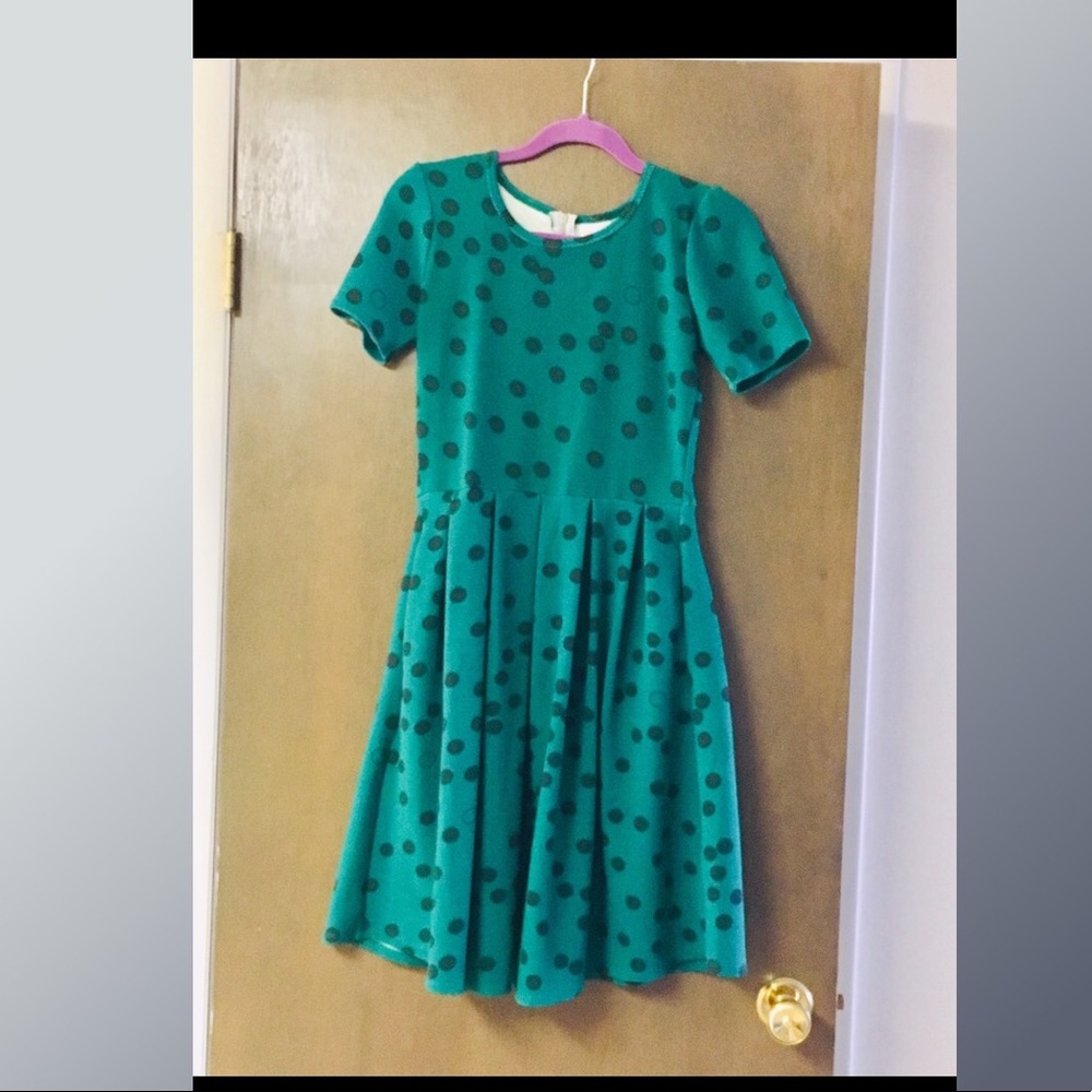Green Polka Dot Amelia Dress